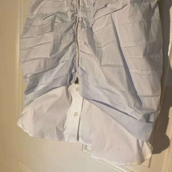 NWT ALEXANDER WANG Ruched Front Zipper Cami Dress 10 $650